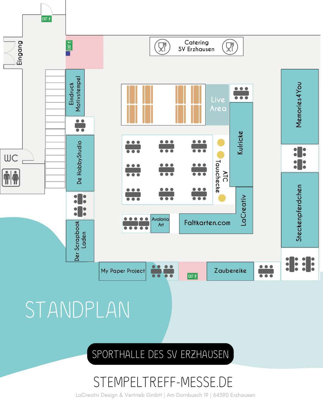 Unser Standplan zur Stempeltreffmesse 2025